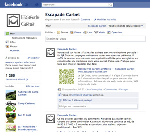 Page Facebook Escapade Carbet Page Facebook Escapade Carbet