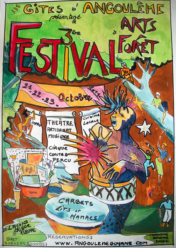 Affiche du 3ème Festival des Arts et Forêts d'Angoulême Affiche du 3ème Festival des Arts et Forêts d'Angoulême