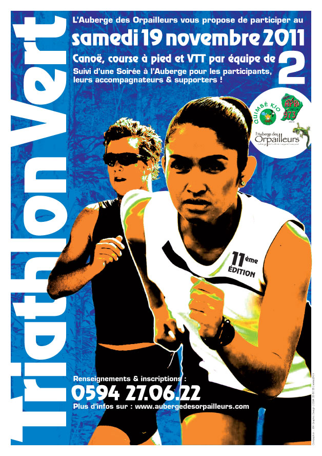 Triathlon Vert : Affiche 2011 Triathlon Vert : Affiche 2011