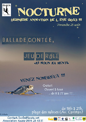 Dernière Animation nocturne de l’été avec Kwata