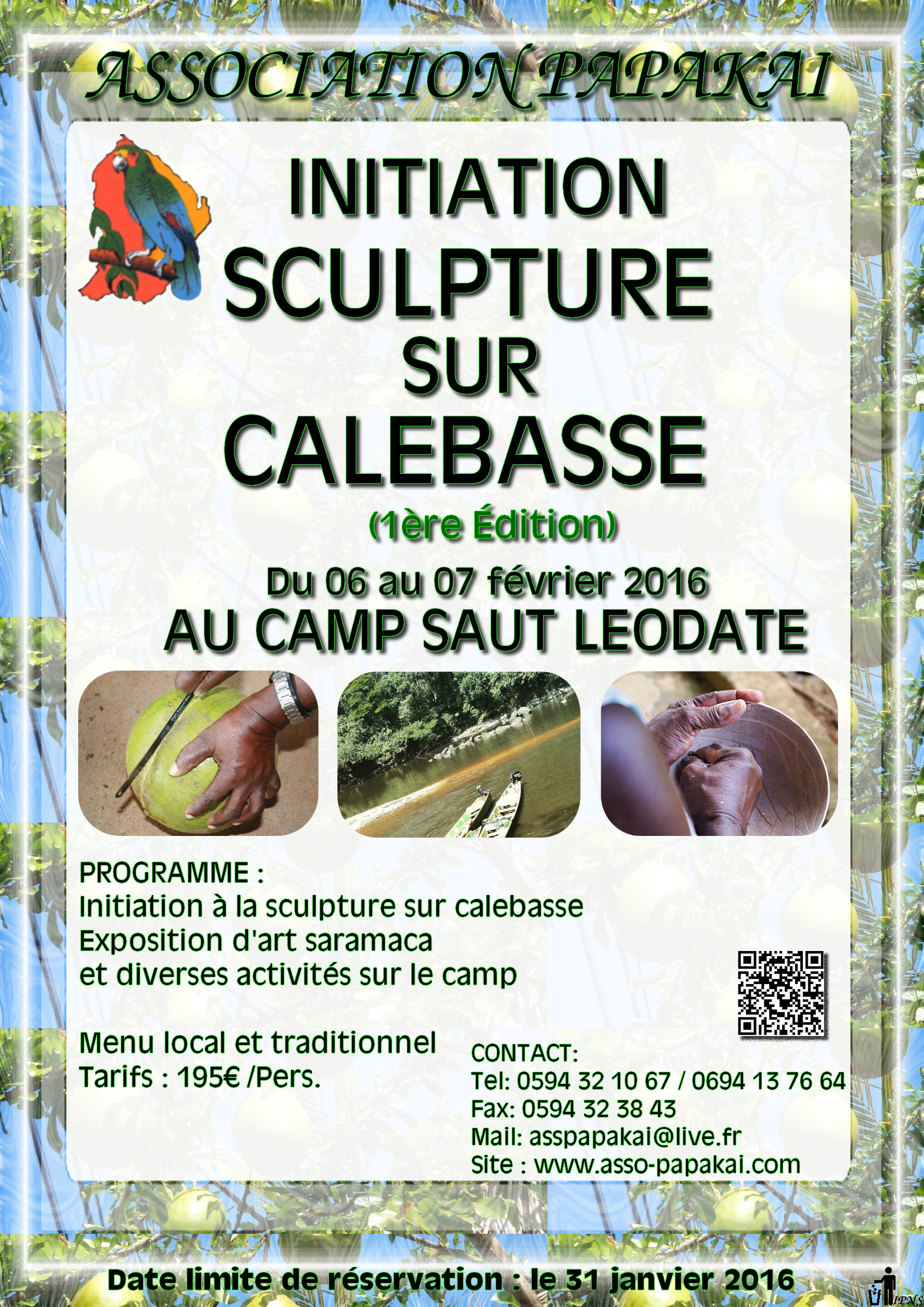 AFFICHE SEJOUR INITIATION AU CAMP SAUT LEODATE FR